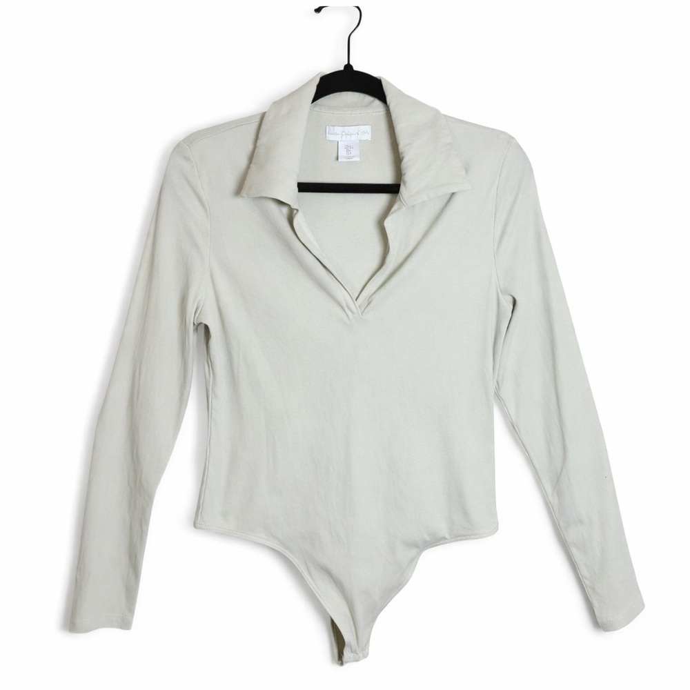 House of Harlow 1960 Cream Collared Bodysuit